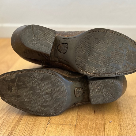 ARIAT Woman's 8.5 B Legend Western Cowgirl Cowboy Boots Brown Blue 15825 - Picture 11 of 11